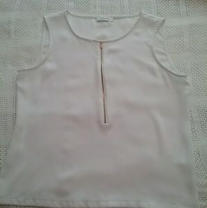 Calvin Klein  White Shell with zipper size L